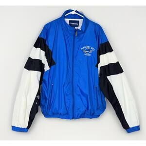 VTG 90s Pleasant Hill Billies OR Crop Boxy Zip Windbreaker Track Jacket Dolmer‎